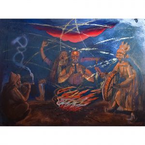 Владимир Ильич в ссылке получает посвящение от саянских шаманов