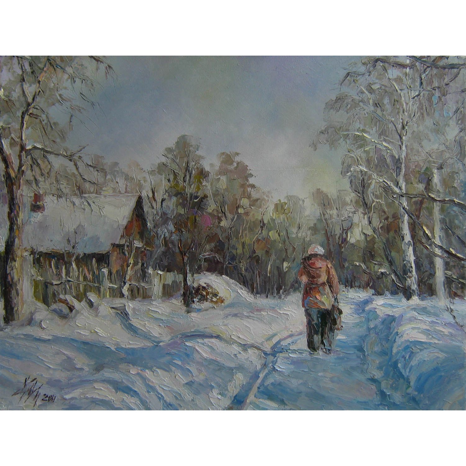 Купить картину Зимнее утро в Москве от художника Круглова Ирина