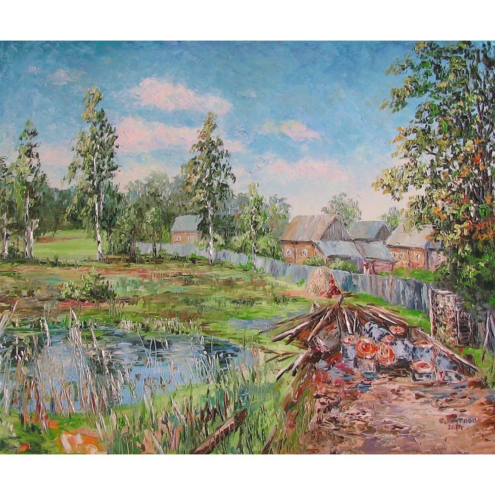 Купить картину Дрова из леса  от художника Круглова Светлана