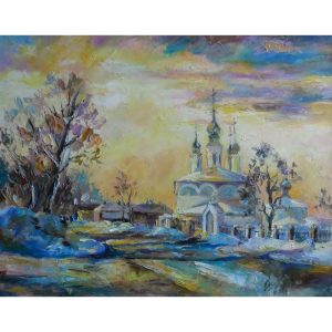 Закат над Архангельской церковью