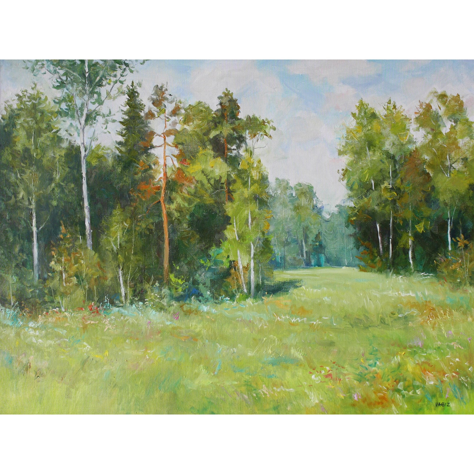 Купить картину Лето в лесу в Москве от художника Шайхетдинов Вагиз