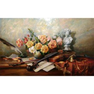 Цветы со скрипкой