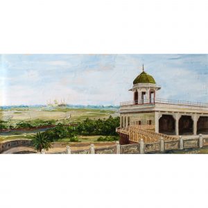 Вид на Тадж Махал из Агра-форта