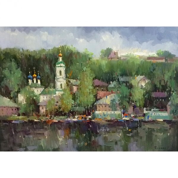 Картина «Плес - дождливый день» (Импрессионизм, Пейзаж ...
Дождливый Город Картина