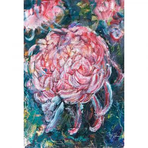Розовые хризантемы