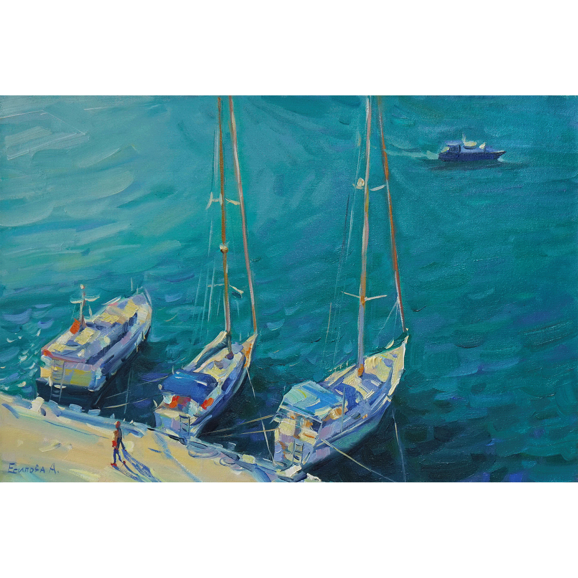 Купить картину Солнечные яхты  от художника Есипова Анна
