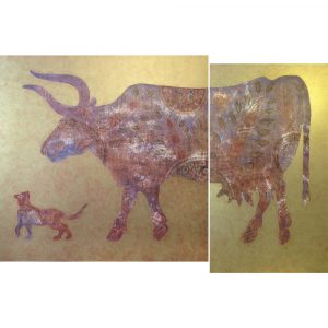 Корова и Кошка, по мотивам Киплинга, диптих