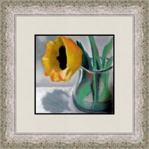 Жёлтый тюльпан в вазе