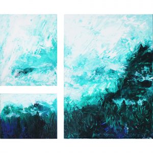 Триптих «Вселенная. Айсберг. Море волнуется»