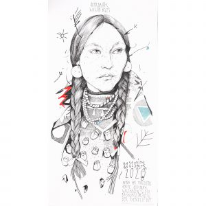 Женщина из индейского племени Микмак