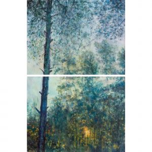 Вечерний лес (диптих)