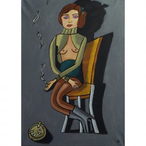 Девочка в серой кофточке