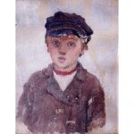 Портрет деревенского мальчика (эскизы к серии «Устный счёт» и др.)