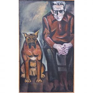 Мужской портрет с собакой