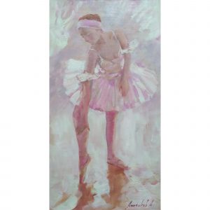 После танца — розовая балерина