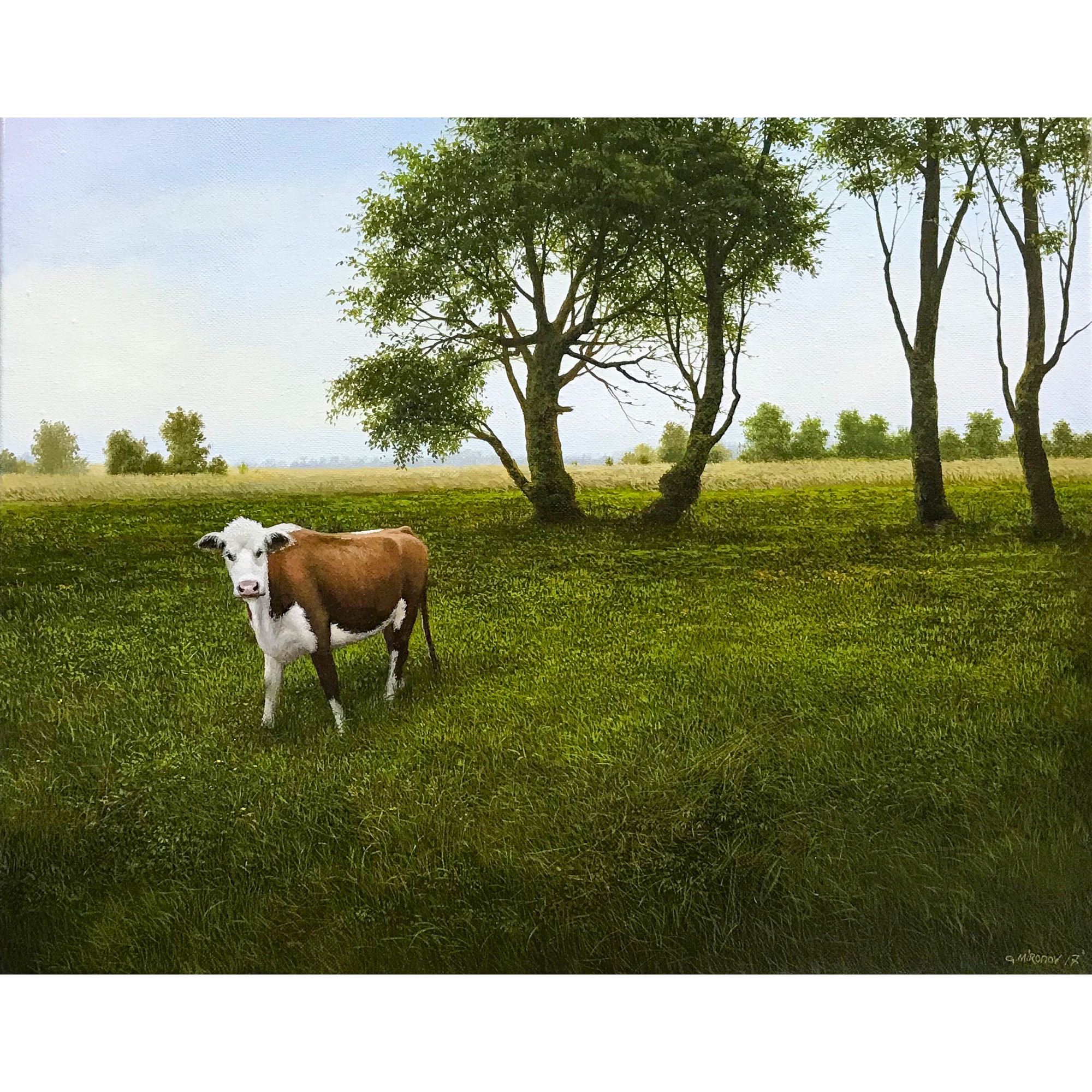 Пейзаж с коровой