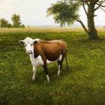 Пейзаж с коровой