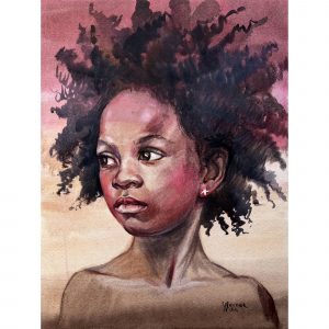 Портрет темнокожей девочки