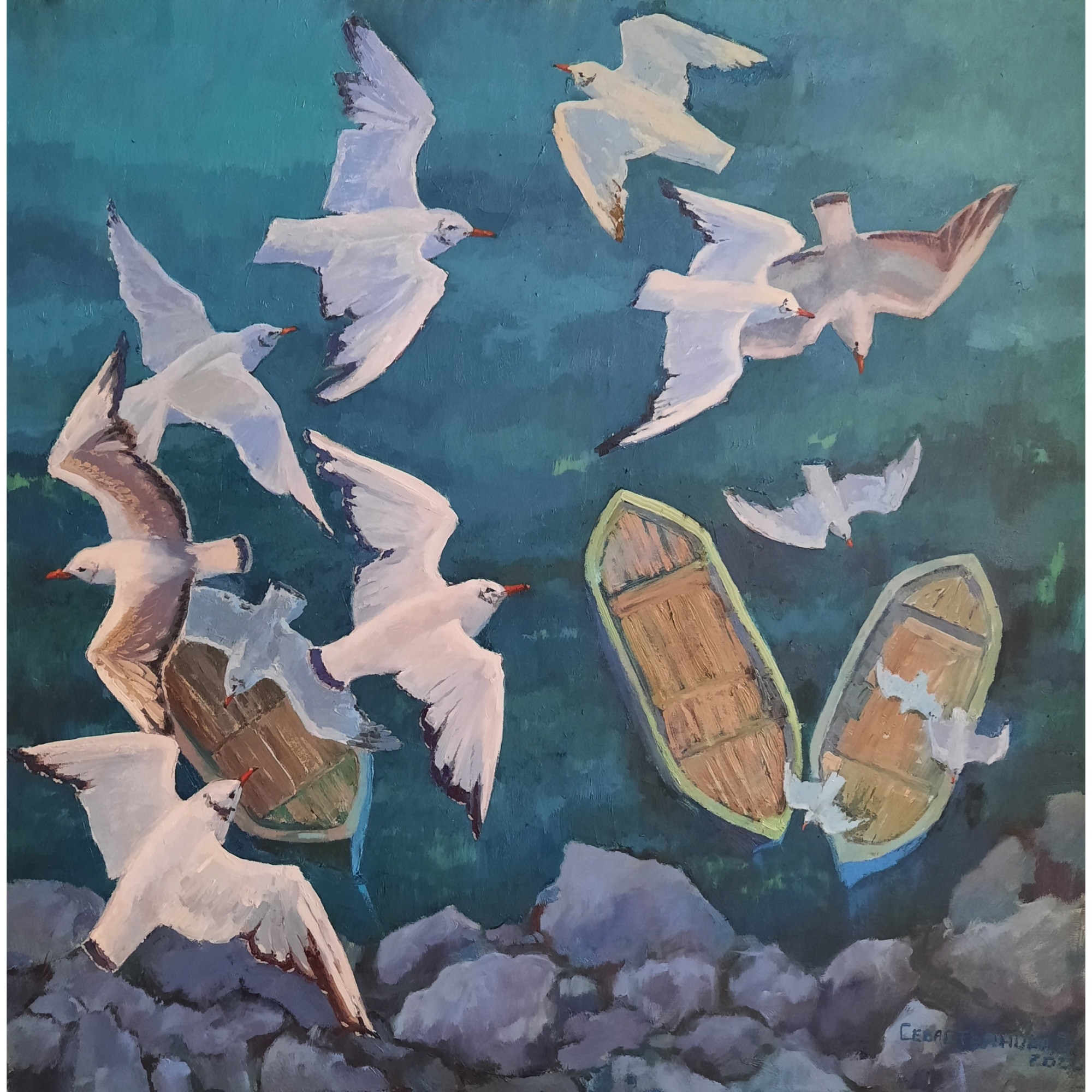  картину Полет птиц  от художника Севастьянова Ольга