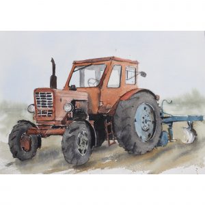 Кирпичный трактор