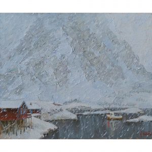 Снегопад в Норвегии