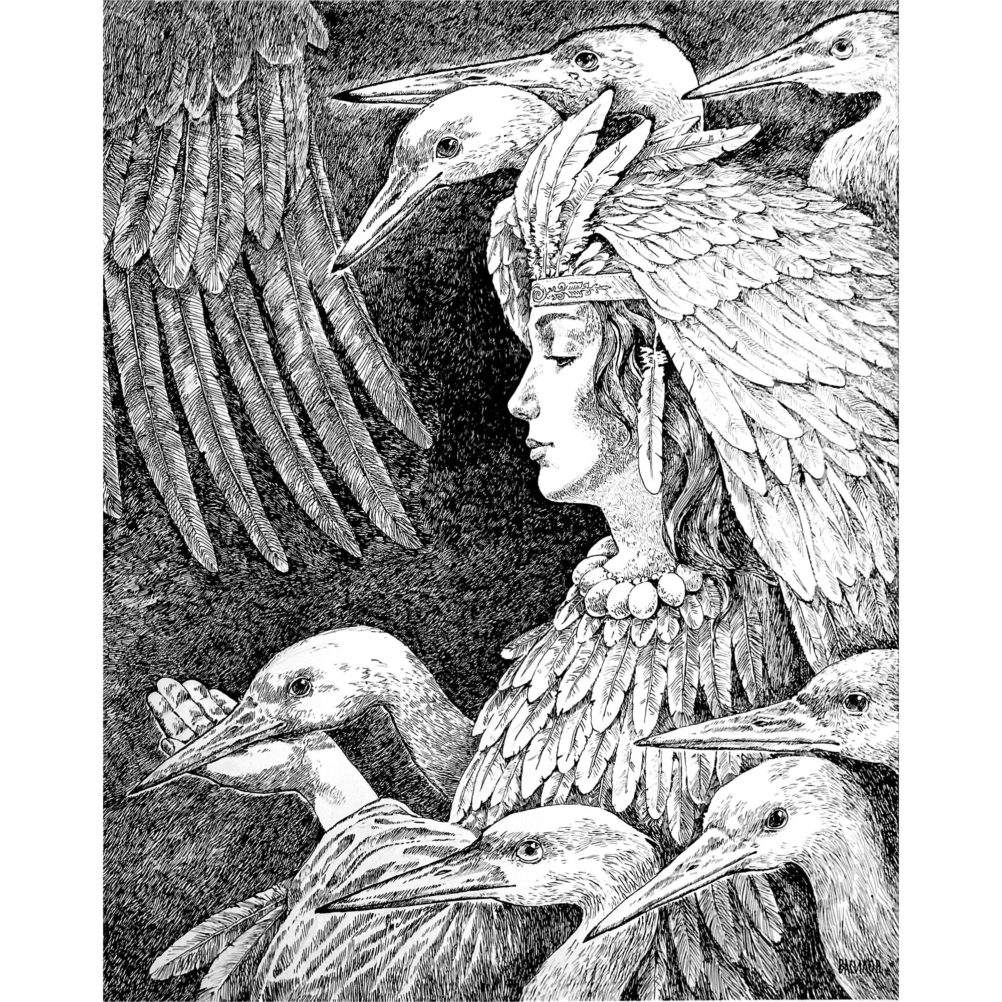  картину Королева птиц  от художника Василов Артур