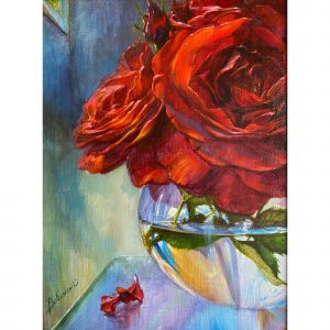 Розы на стекле: отражение любви и красоты