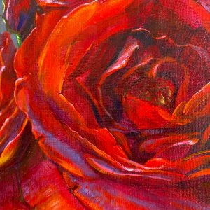 Розы на стекле: отражение любви и красоты