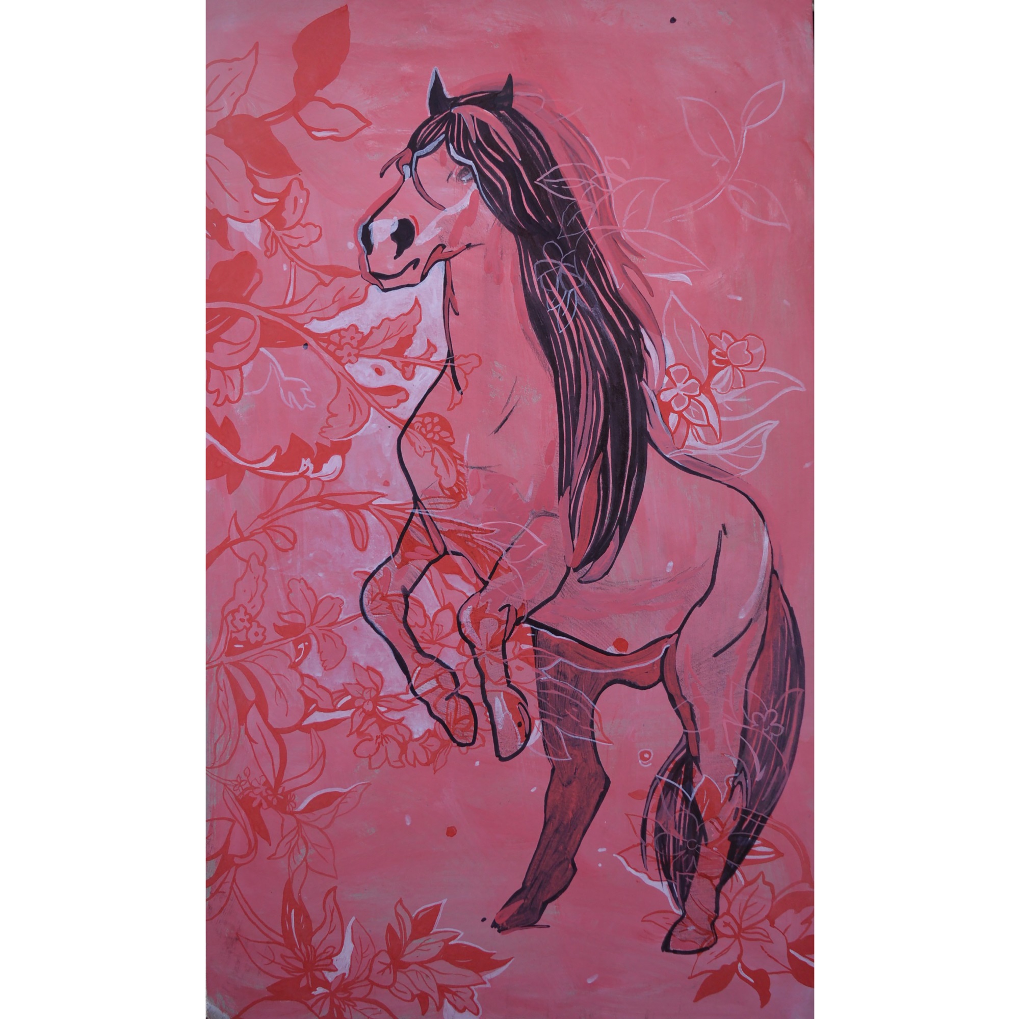 Розовый конь песни. Розовый конь. Розовый конь картина. Розовая лошадь. Розовая лошадь арт.