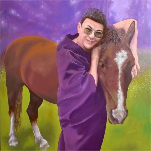 Портрет Анастасии с лошадкой