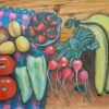 Натюрморт с редисом и абрикосами