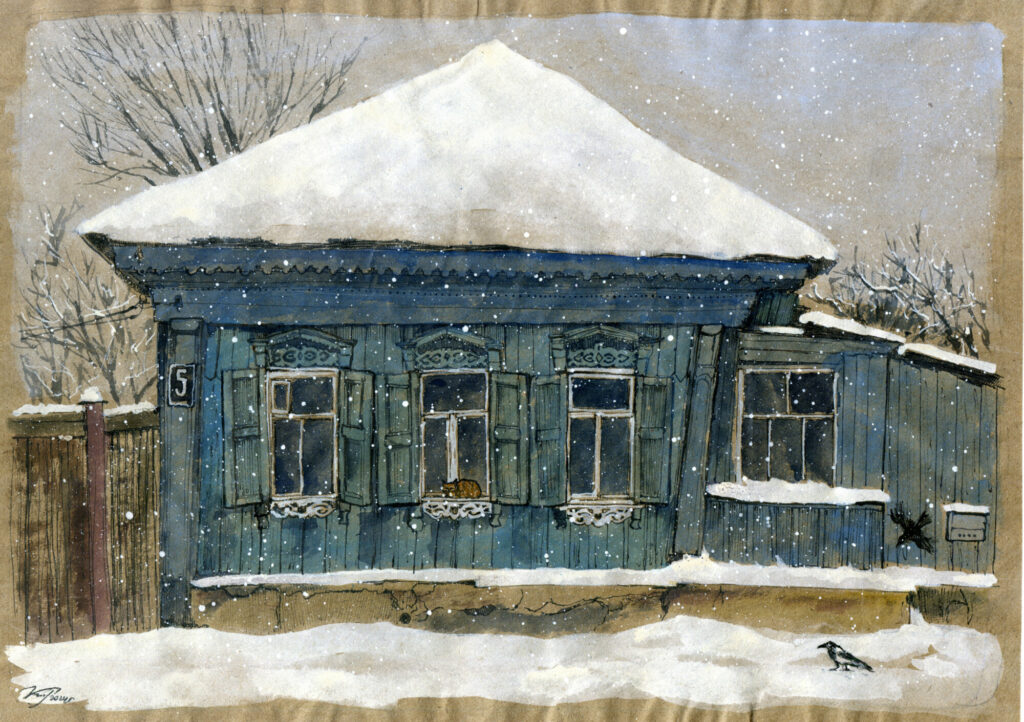 Первый снег. Посадская, 5