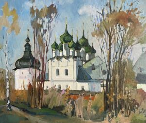 Ростовский кремль. Зеленые купола