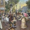 Маленькая цветочница. На бульваре. Серия «Русская усадьба»